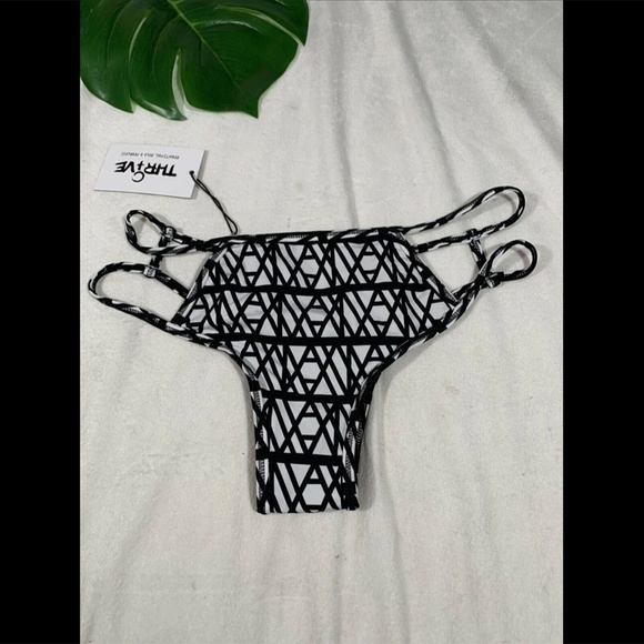 NEW THRIVE Luna Cutout Bikini Bottoms in Medium‎ - Picture 9 of 11